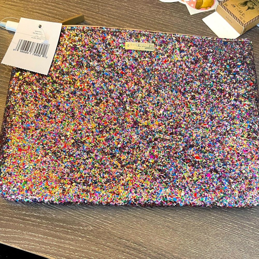 NWT Kate Spade Sparkle Clutch